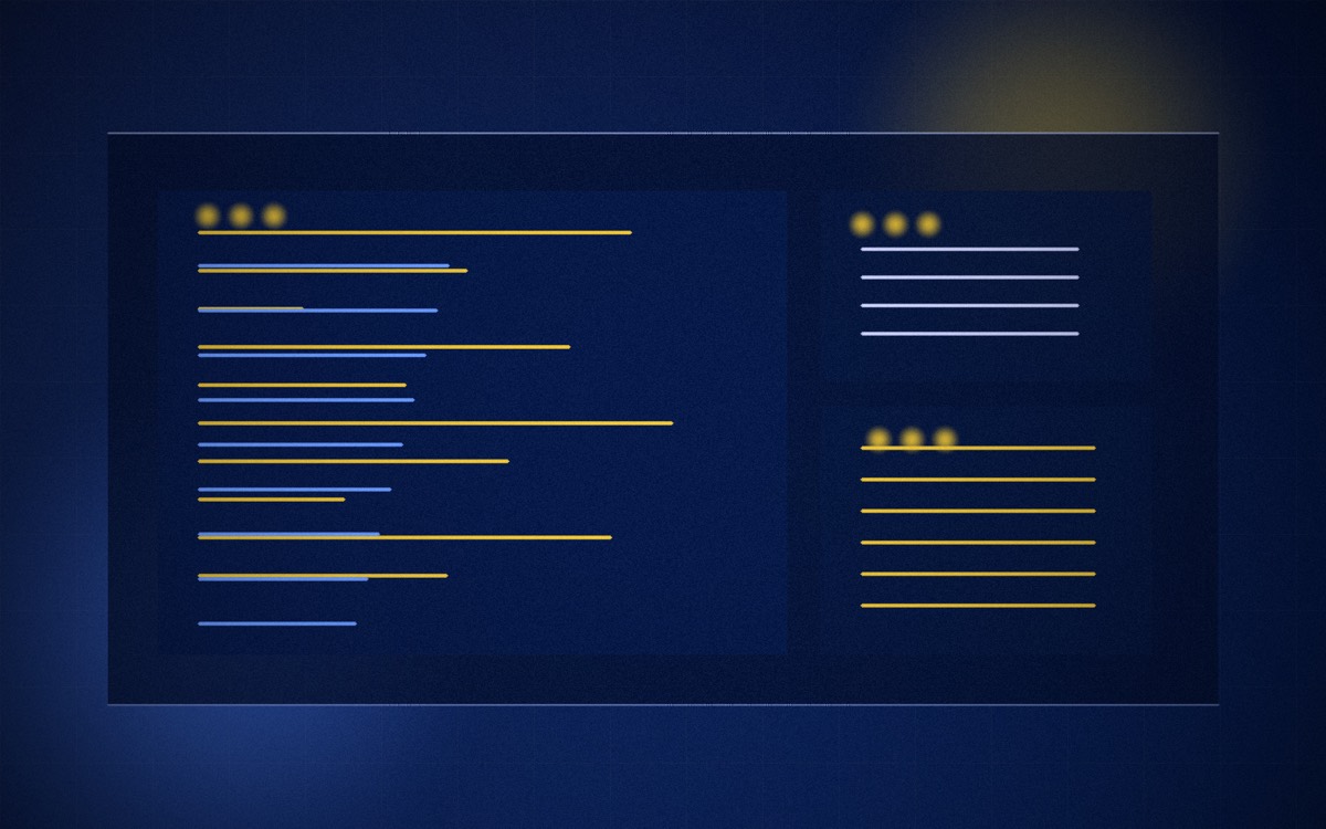 Custom software development futuristic interface concept